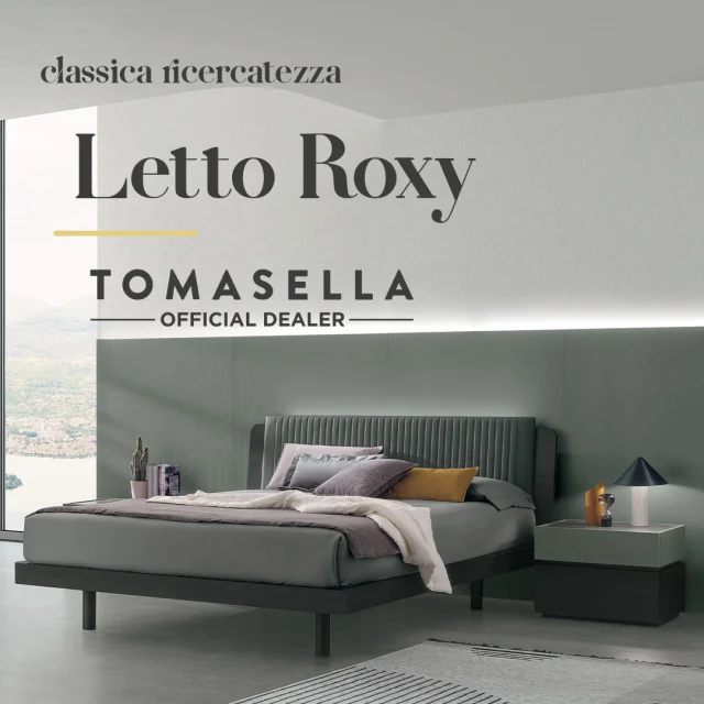 Il letto Roxy, della collezione La Notte di Tomasella, rende la tua camera un'oasi di bellezza, grazie al perfetto connubio tra modernità e raffinatezza.
Lo vuoi scoprire? Ti aspettiamo in negozio!