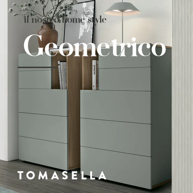 Ordine continuo, proporzioni perfette, linee pulite: lo stile geometrico di Tomasella fa innamorare.
Scopri tutte le proposte, passa a trovarci!